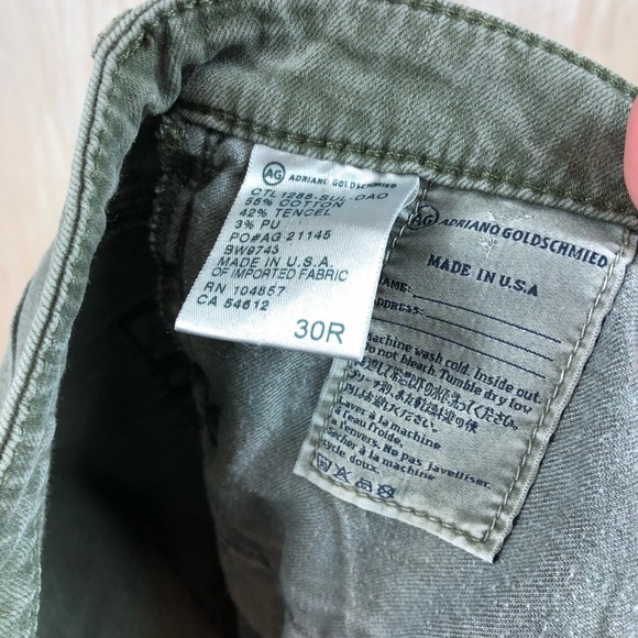 (SOLD) AG Olive The Legging Super Skinny Ankle J - Picture 11 of 12